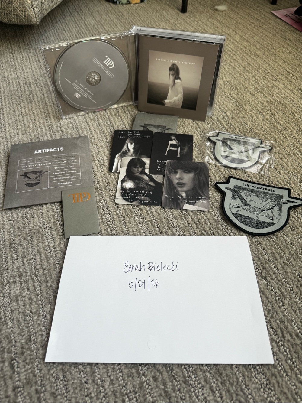 The Tortured Poets Department Collectors CD + Artifacts Pack - The Albatross